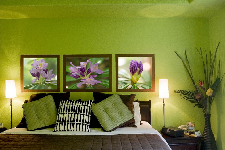 Картина,Интериор,Спалня.Fine.Art.Green